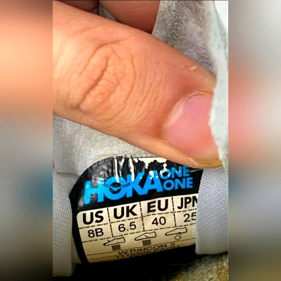 Hoka One One W Rincon 3 Purple/Gray Running Shoes Women Size 8B or Men 6.5B - Picture 7 of 7